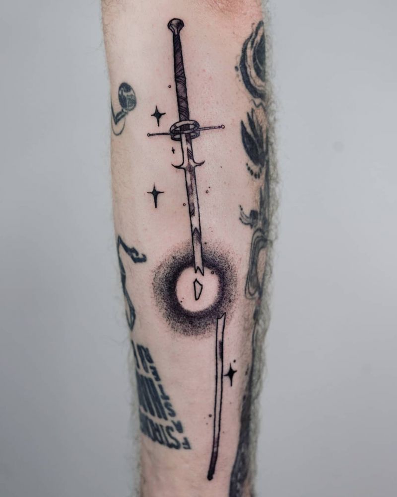 30 Pretty Sword Tattoos to Inspire You