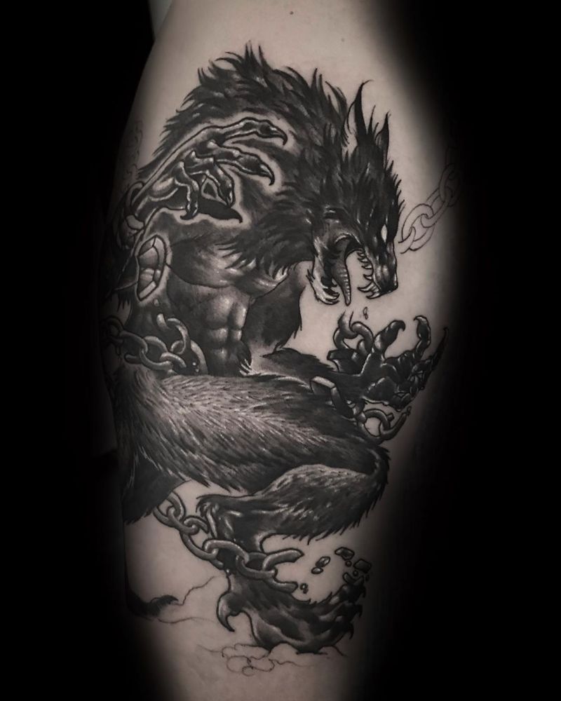 Ferocious Werewolf Tattoos Will Certainly Make Others Feel Afraid