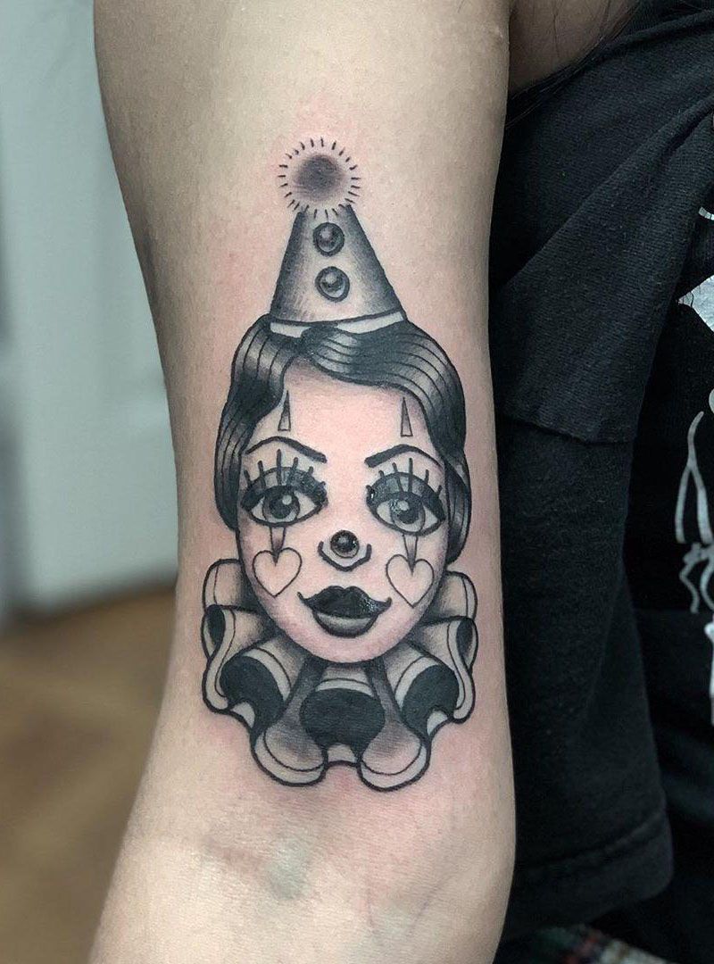 Pretty Clown Girl Tattoos That You Will Love