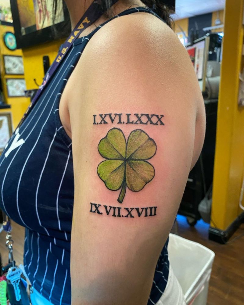 30 Pretty Four Leaf Clover Tattoos to Witness Your Love