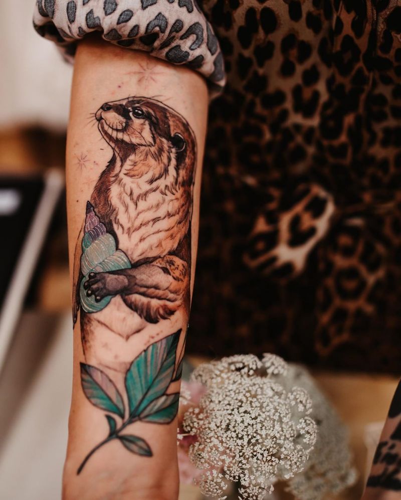 Cute Otter Tattoo Designs for You to Enjoy