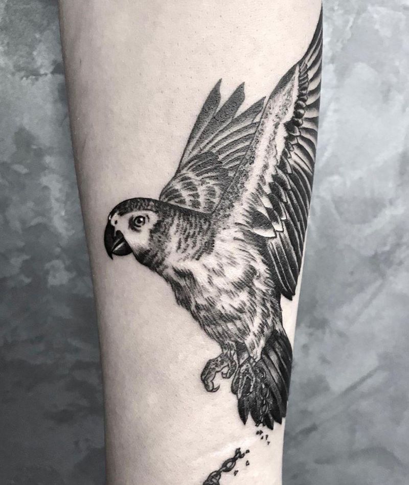 Lovely Parrot Tattoos Make You Happy Every Day