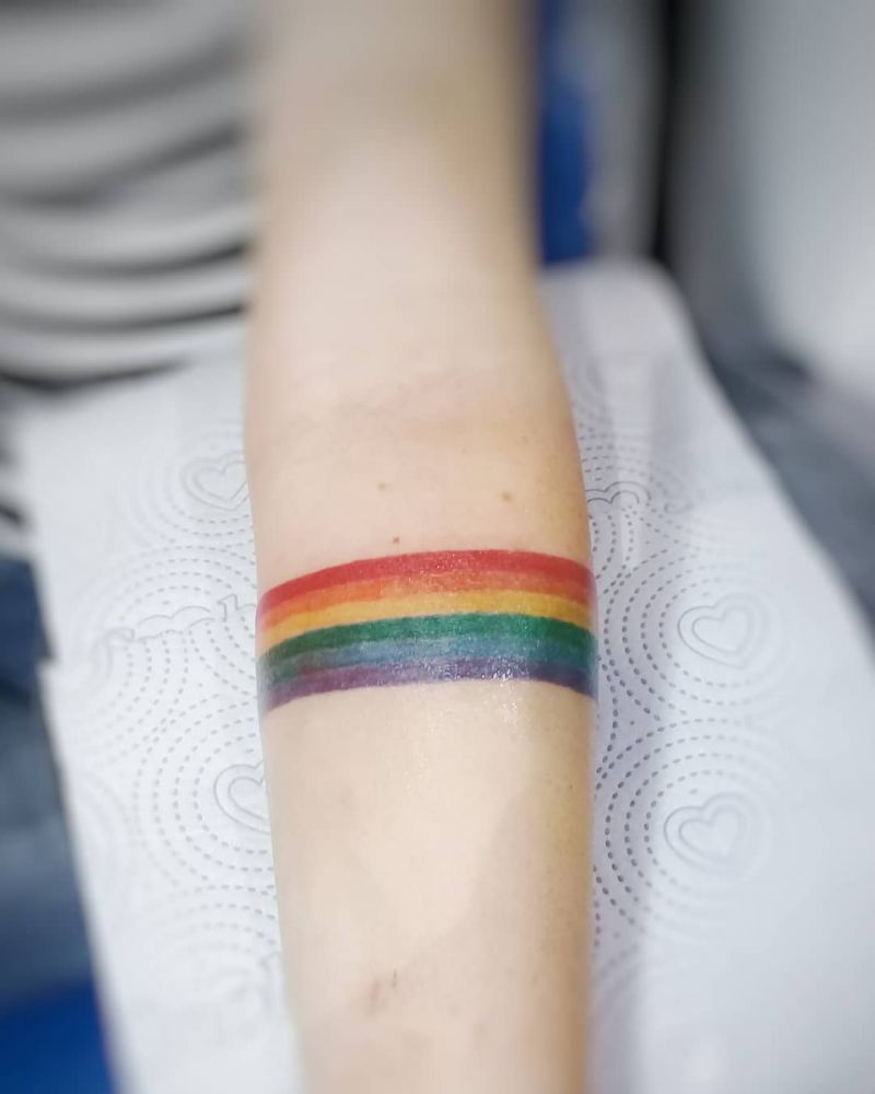 30 Pretty Rainbow Tattoos Make You Happy