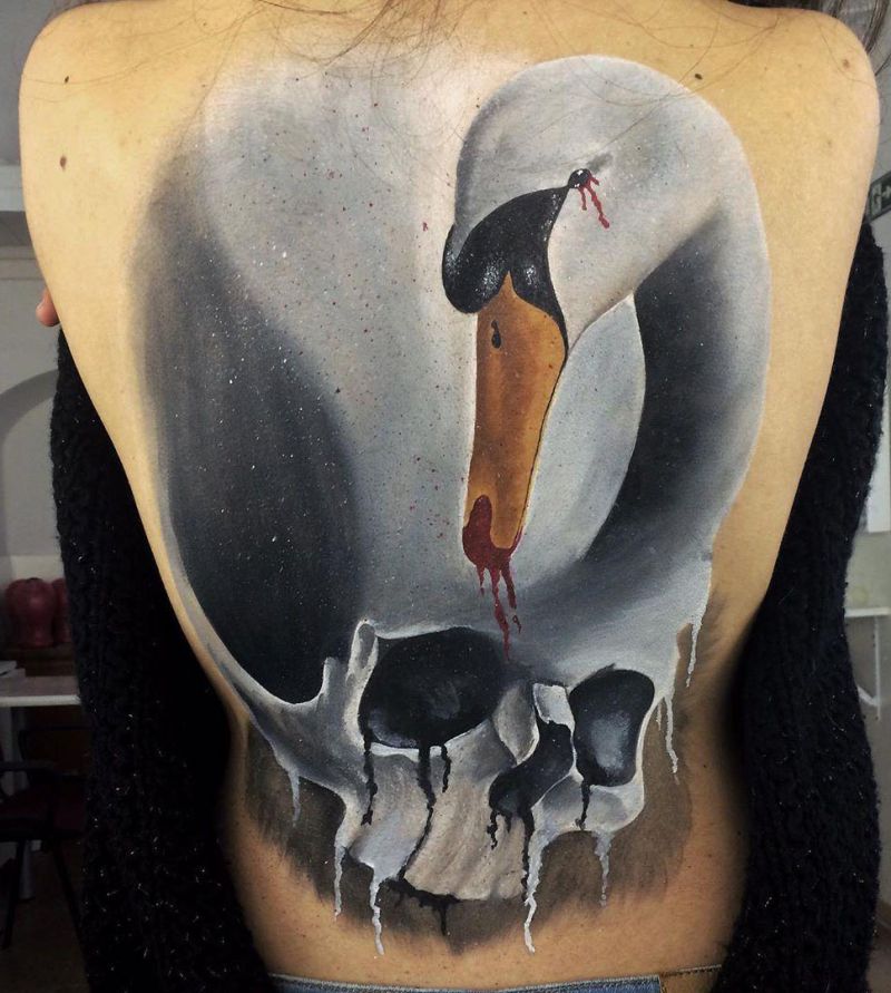 Pretty Swan Tattoos for You to Enjoy