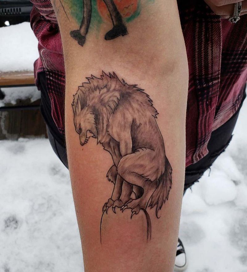 Ferocious Werewolf Tattoos Will Certainly Make Others Feel Afraid