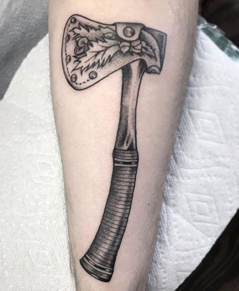 30 Traditional Axe Tattoos You Will Love