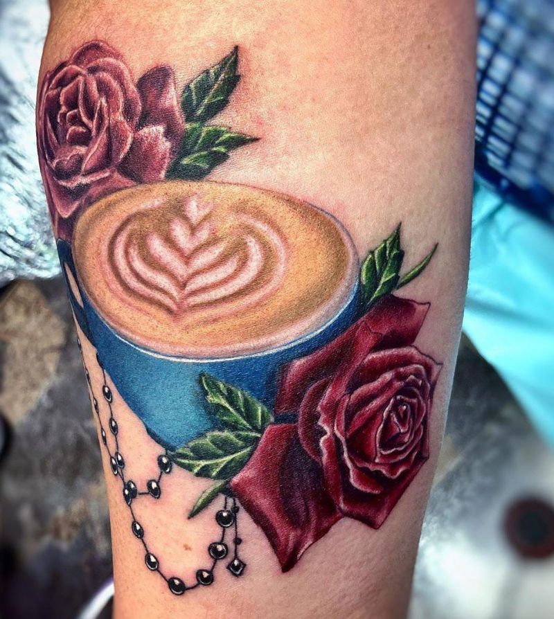 Pretty Coffee Tattoos Keep You Fragrant All The Time