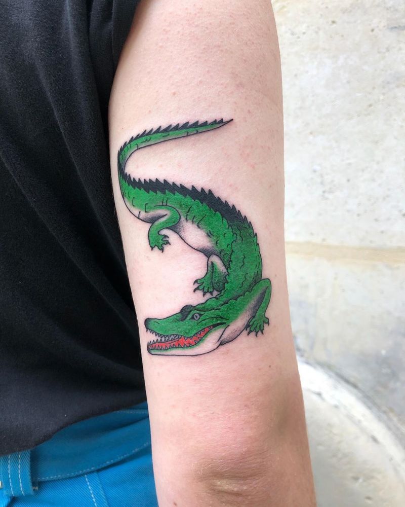 Pretty Crocodile Tattoo Designs and Ideas