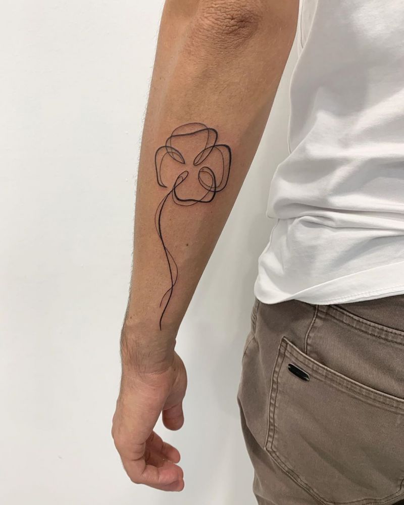 30 Pretty Four Leaf Clover Tattoos to Witness Your Love