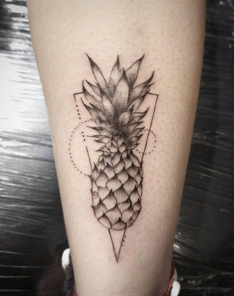 Pretty Pineapple Tattoos Give You Vitamins All The Time