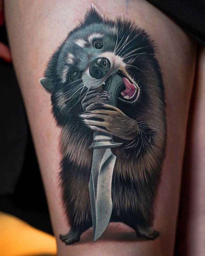 Cute Raccoon Tattoos You Will Love