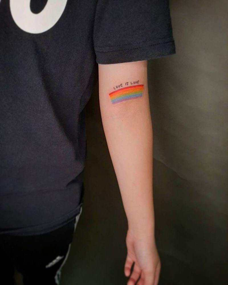 30 Pretty Rainbow Tattoos Make You Happy