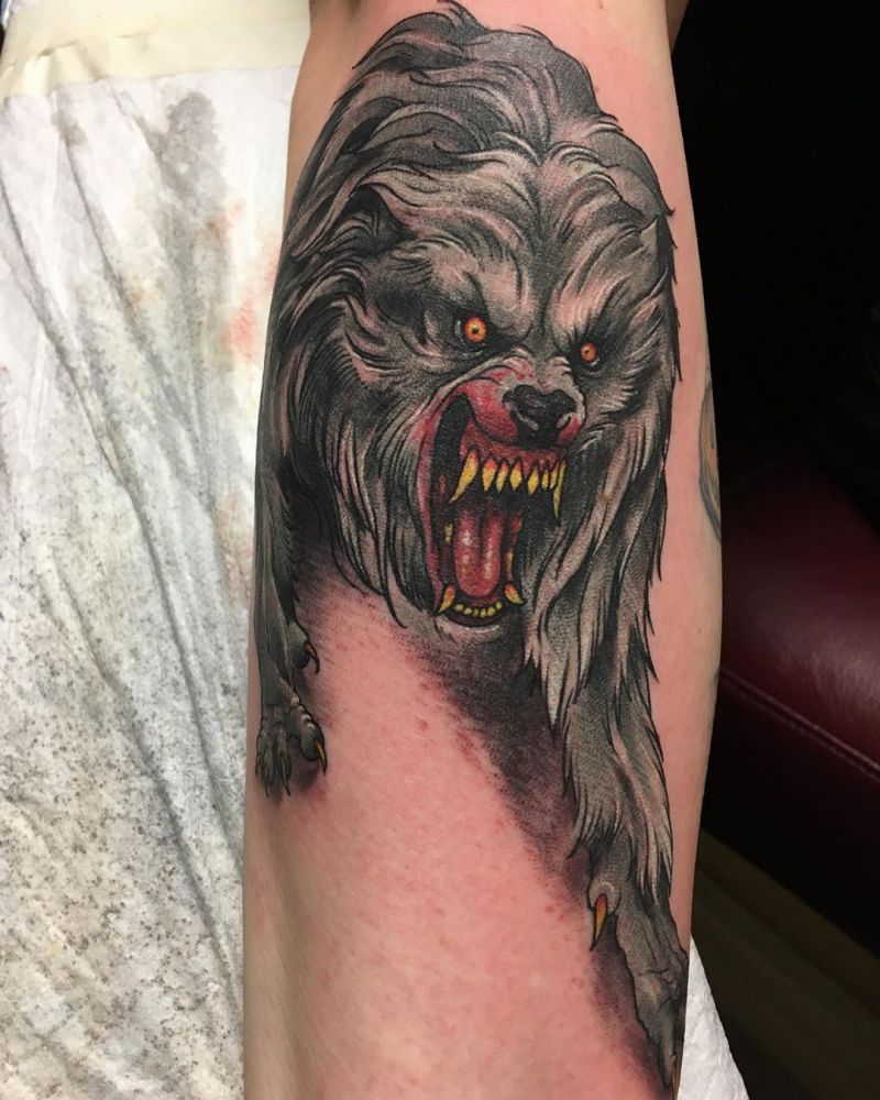 Ferocious Werewolf Tattoos Will Certainly Make Others Feel Afraid