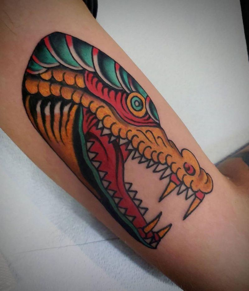 Pretty Crocodile Tattoo Designs and Ideas