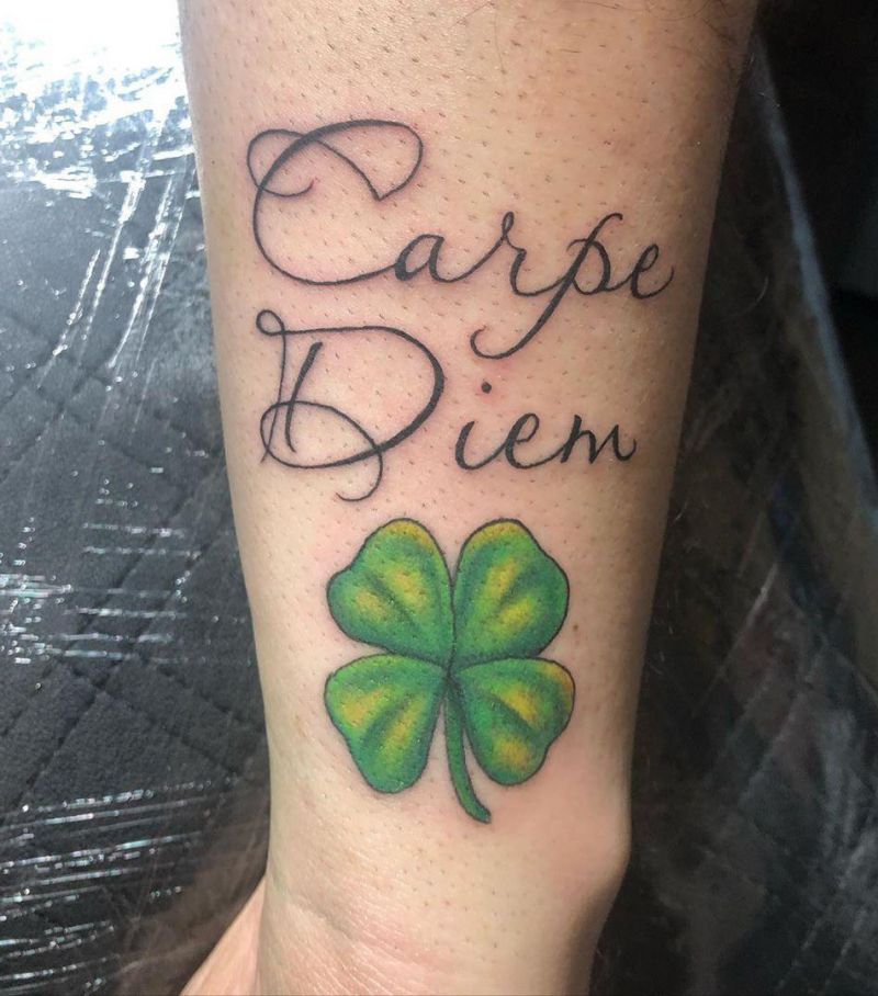 30 Pretty Four Leaf Clover Tattoos to Witness Your Love