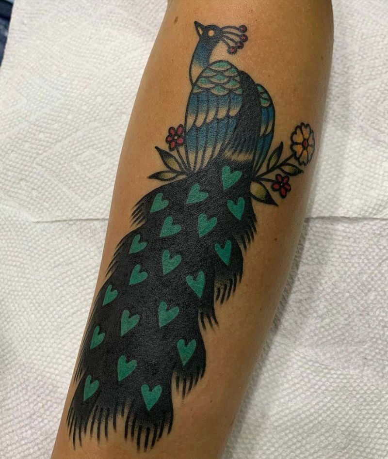 Pretty Peacock Tattoos for You to Enjoy