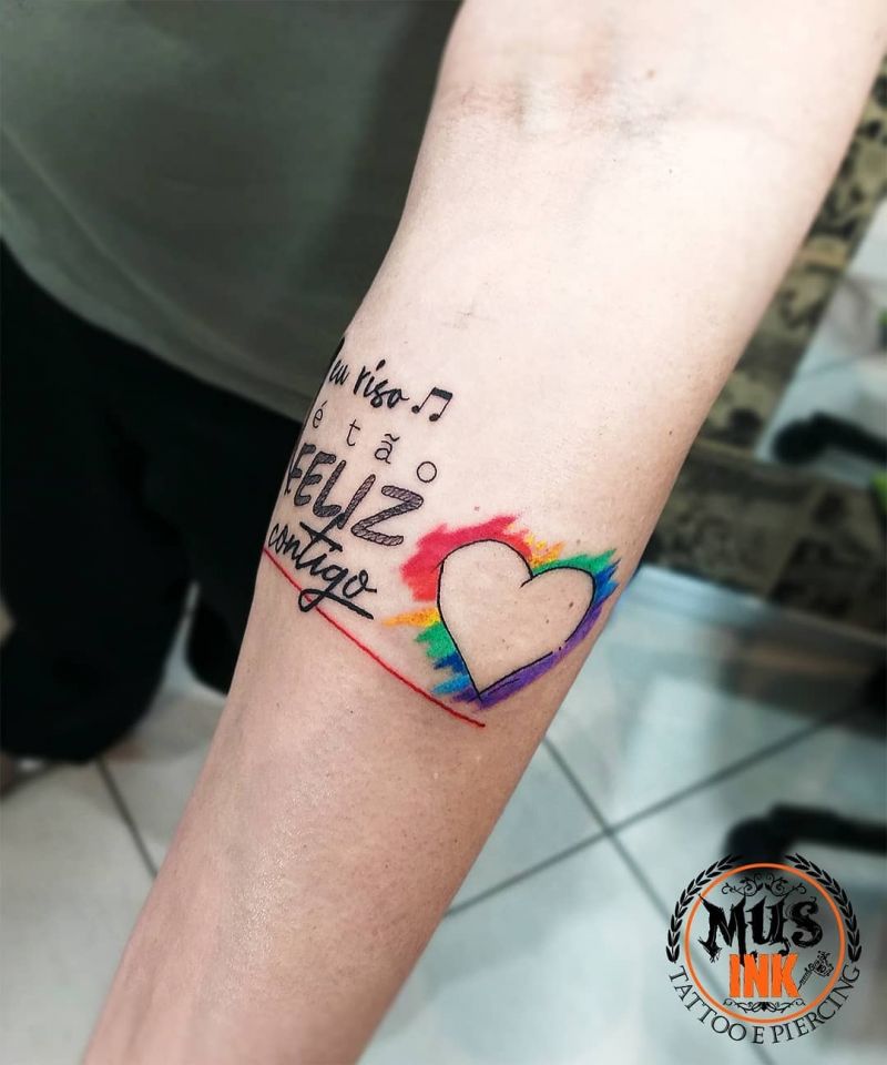 30 Pretty Rainbow Tattoos Make You Happy