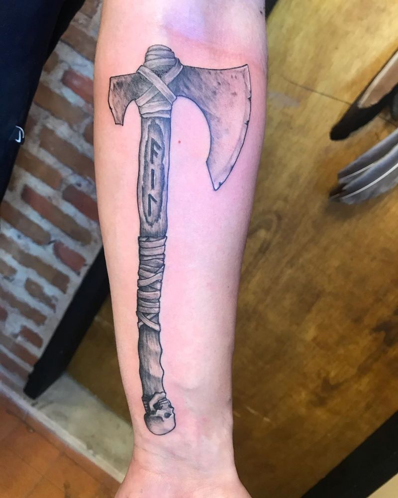 30 Traditional Axe Tattoos You Will Love