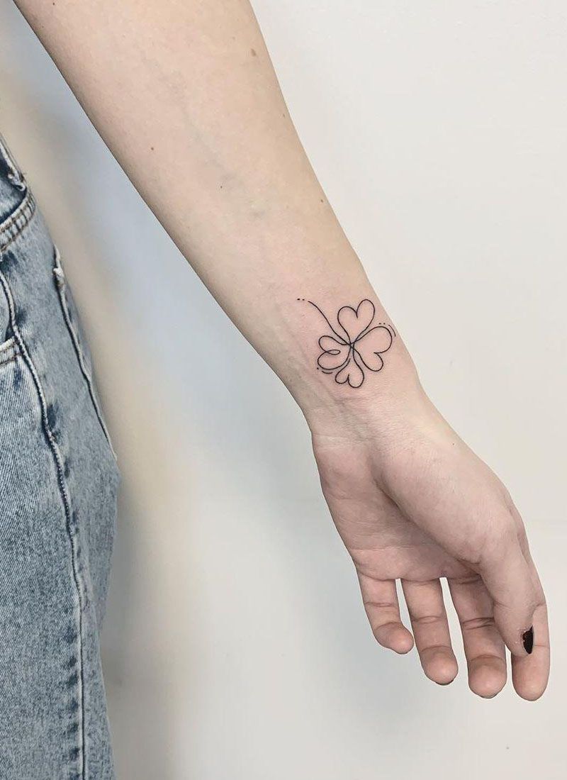 30 Pretty Four Leaf Clover Tattoos to Witness Your Love