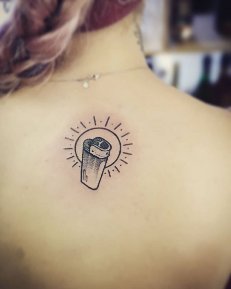 30 Creative Lighter Tattoos You Will Love