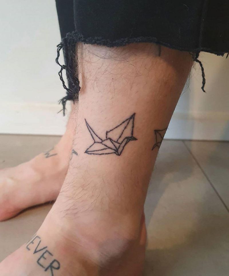 Pretty Origami Tattoos That Improve Your Taste