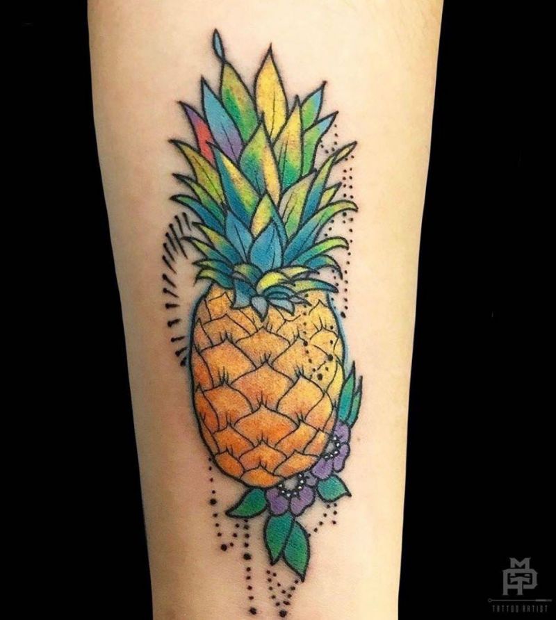 Pretty Pineapple Tattoos Give You Vitamins All The Time