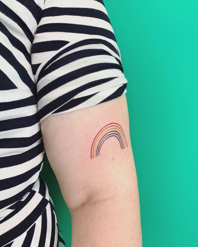 30 Pretty Rainbow Tattoos Make You Happy