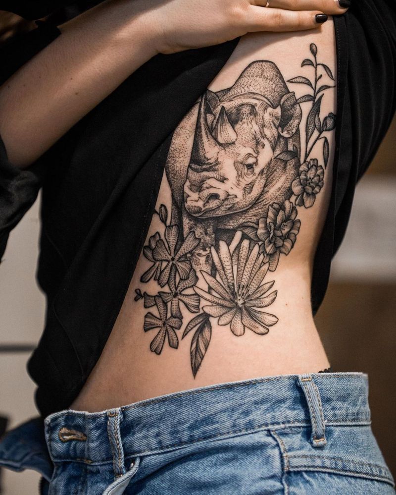 Pretty Rhino Tattoos You Will Love