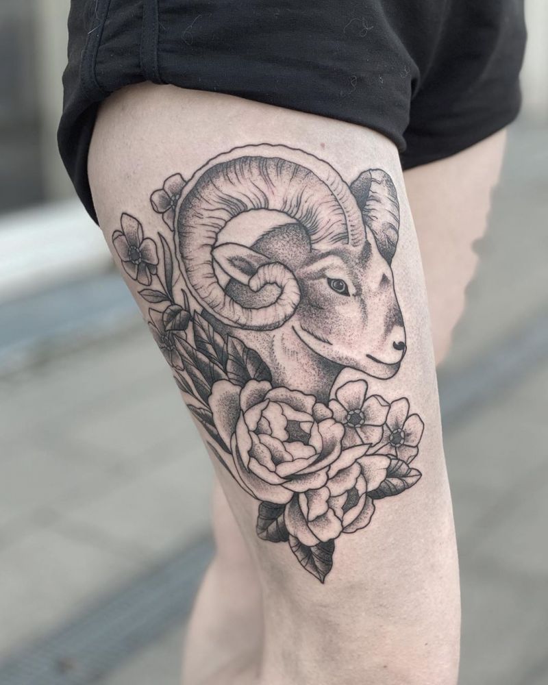 30 Pretty Aries Tattoos Show your Charm