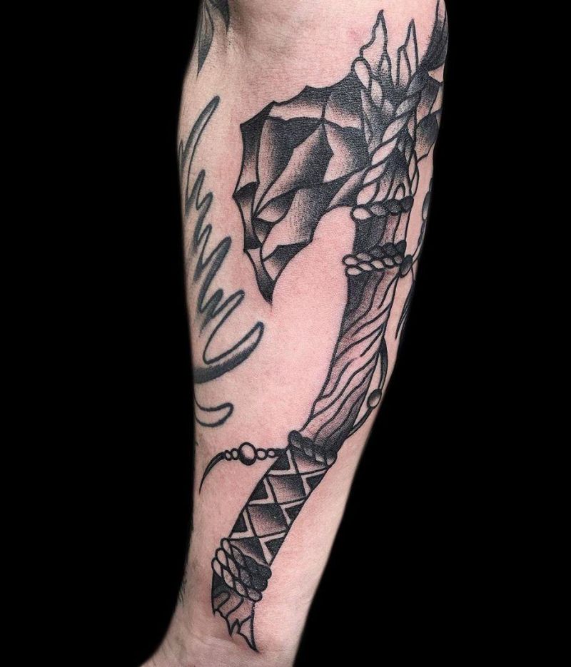 30 Traditional Axe Tattoos You Will Love