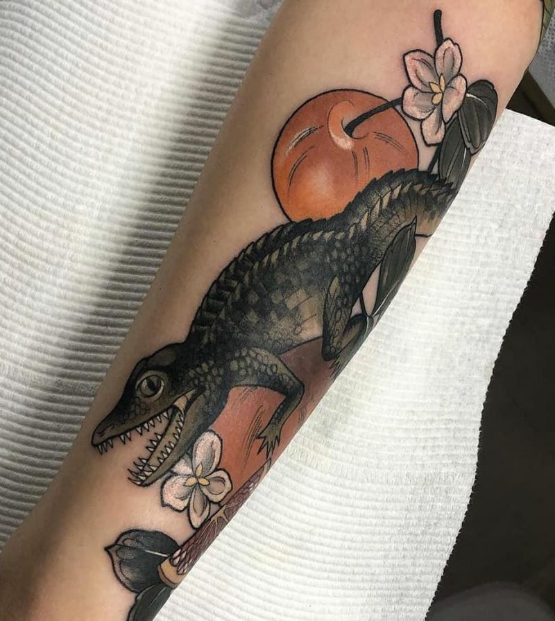 Pretty Crocodile Tattoo Designs and Ideas