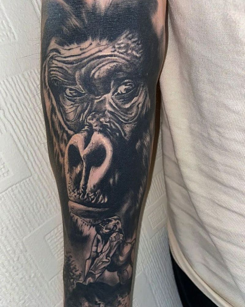 Superb Gorilla Tattoo Designs to Inspire You