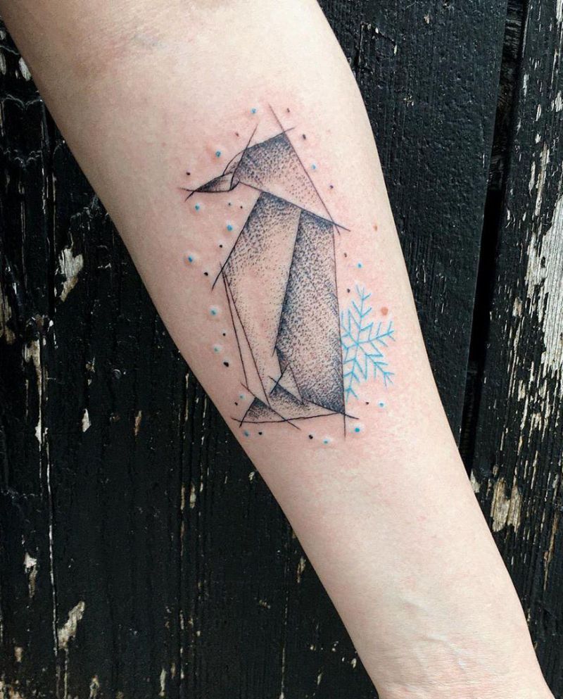 Pretty Origami Tattoos That Improve Your Taste