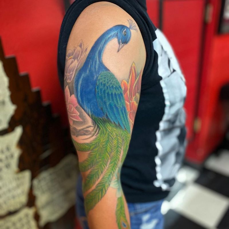 Pretty Peacock Tattoos for You to Enjoy