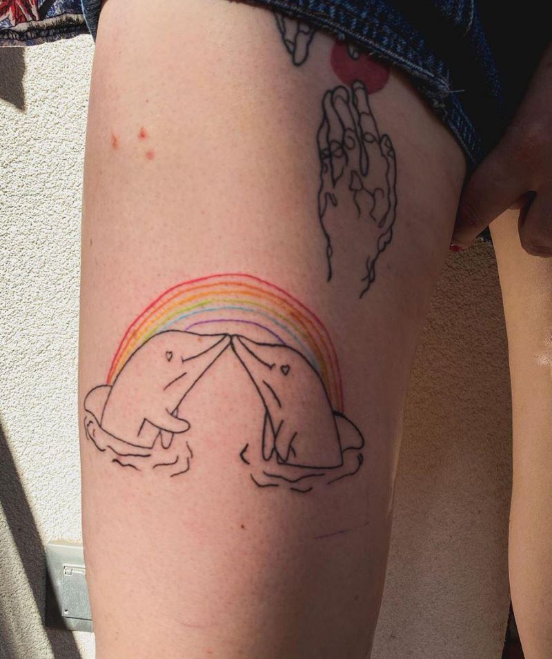 30 Pretty Rainbow Tattoos Make You Happy