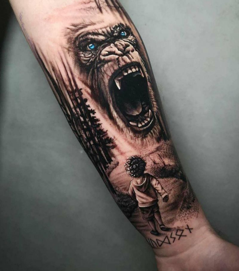 Superb Gorilla Tattoo Designs to Inspire You