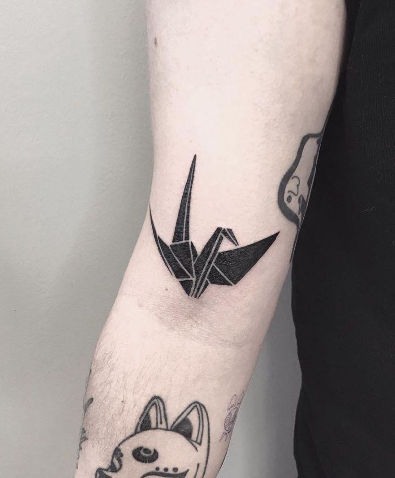 Pretty Origami Tattoos That Improve Your Taste