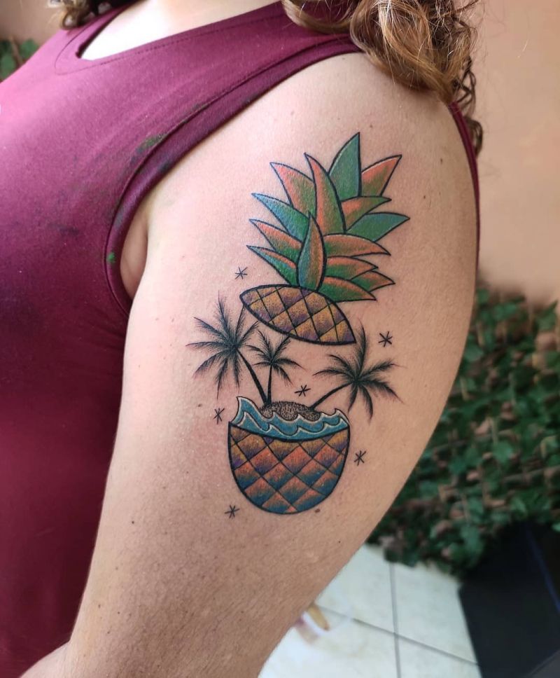 Pretty Pineapple Tattoos Give You Vitamins All The Time