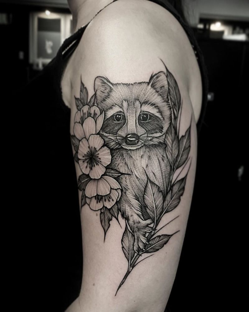 Cute Raccoon Tattoos You Will Love