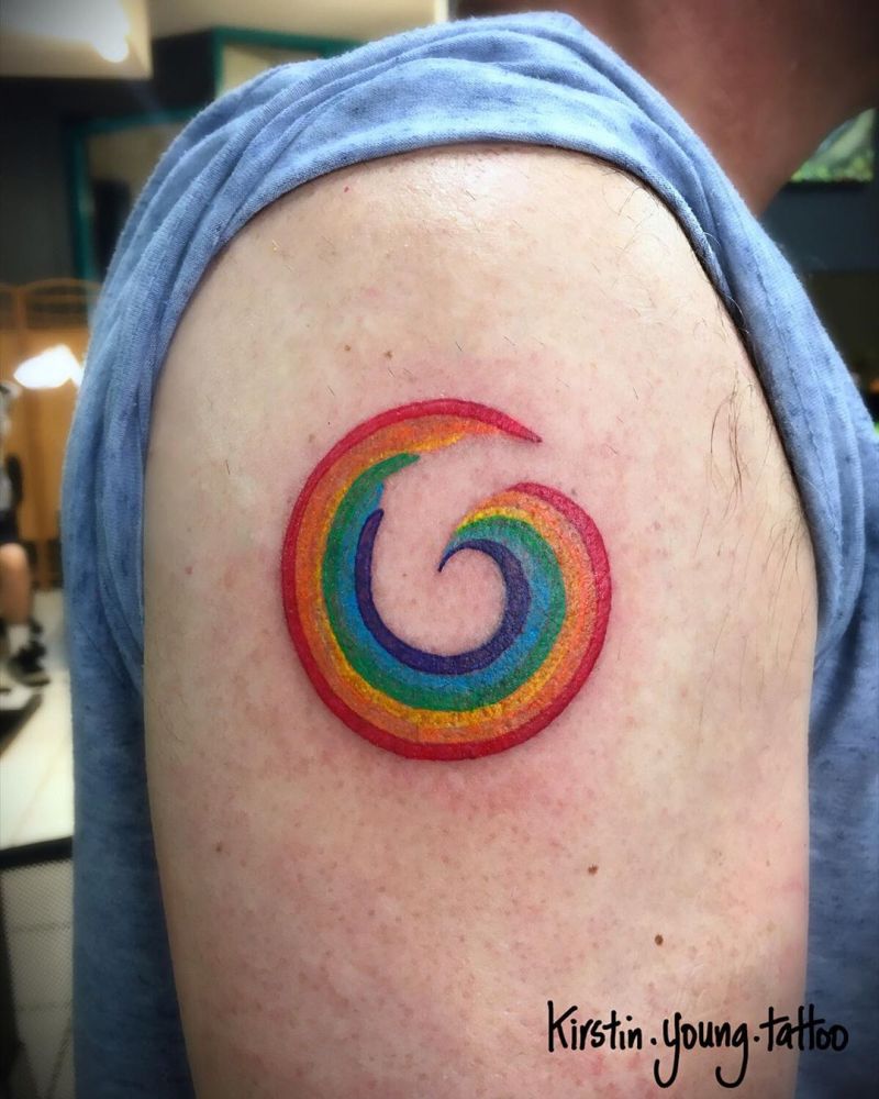 30 Pretty Rainbow Tattoos Make You Happy