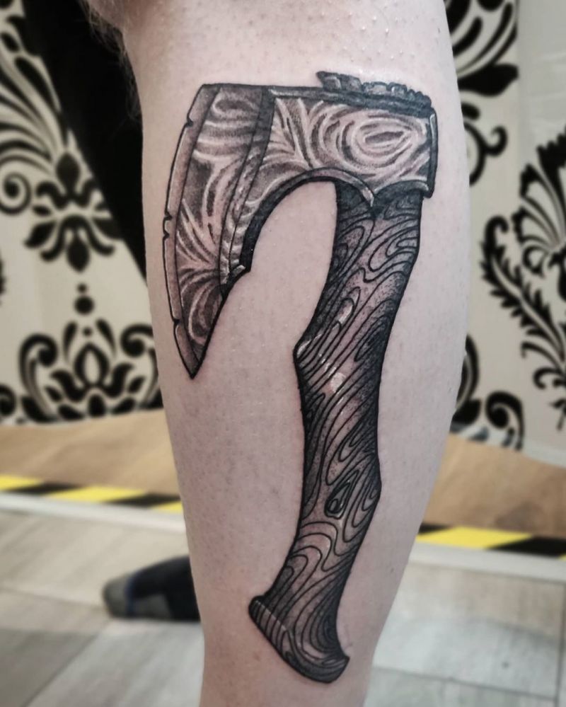 30 Traditional Axe Tattoos You Will Love