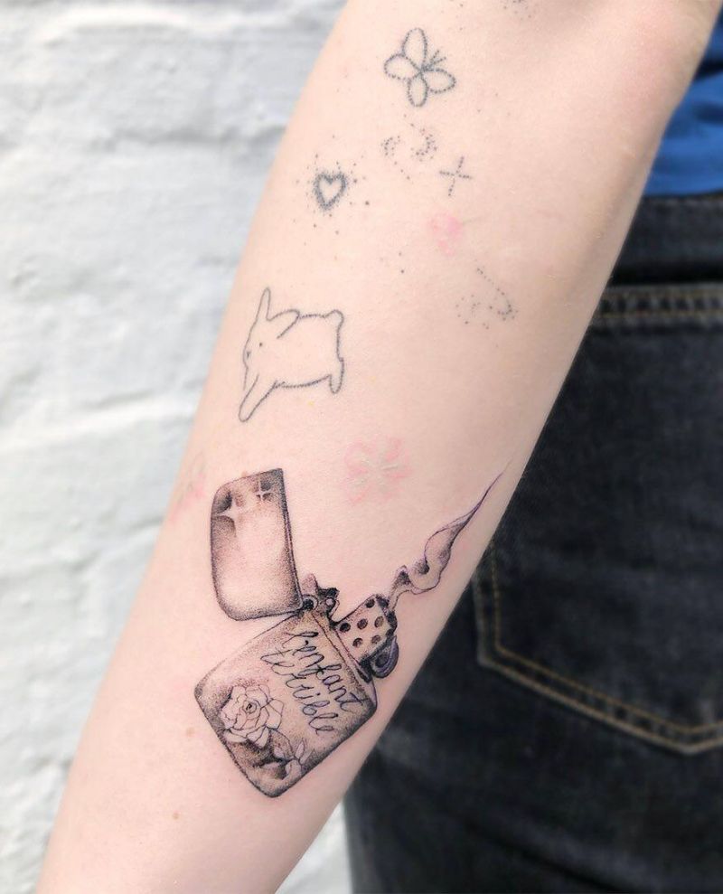 30 Creative Lighter Tattoos You Will Love