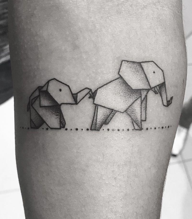 Pretty Origami Tattoos That Improve Your Taste