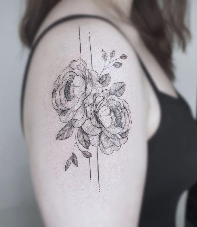 30 Pretty Peony Flower Tattoos for You to Enjoy