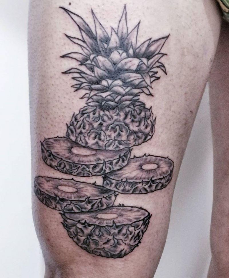 Pretty Pineapple Tattoos Give You Vitamins All The Time