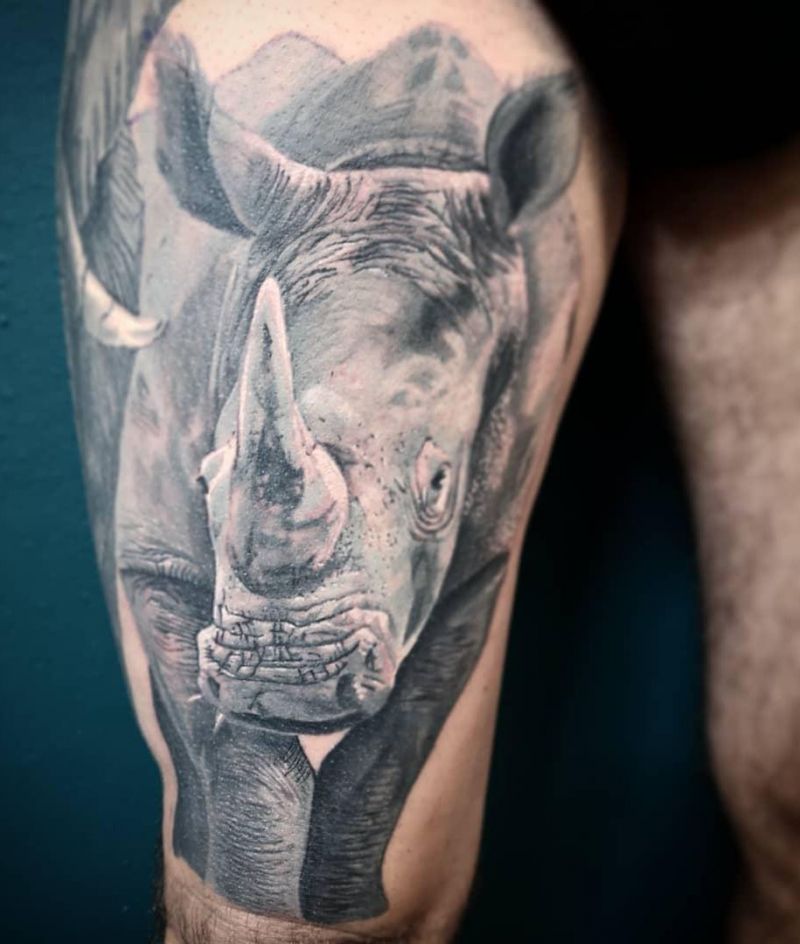 Pretty Rhino Tattoos You Will Love