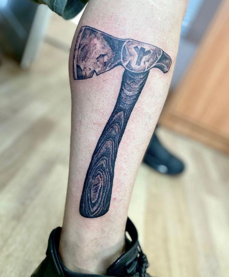 30 Traditional Axe Tattoos You Will Love