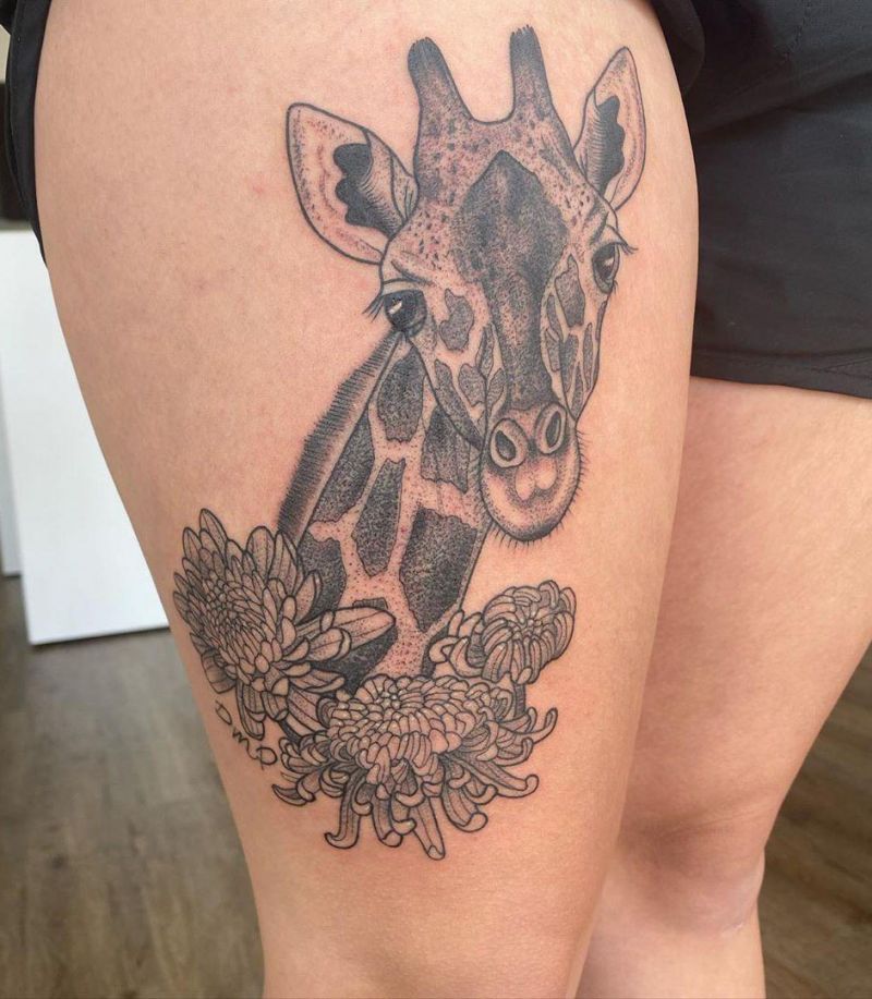 Pretty Giraffe Tattoos to Inspire You