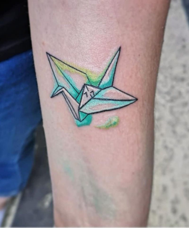 Pretty Origami Tattoos That Improve Your Taste