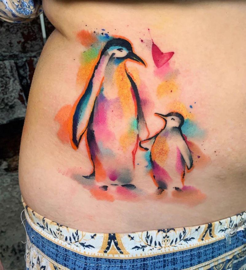 Cute Penguin Tattoo Designs for You to Enjoy